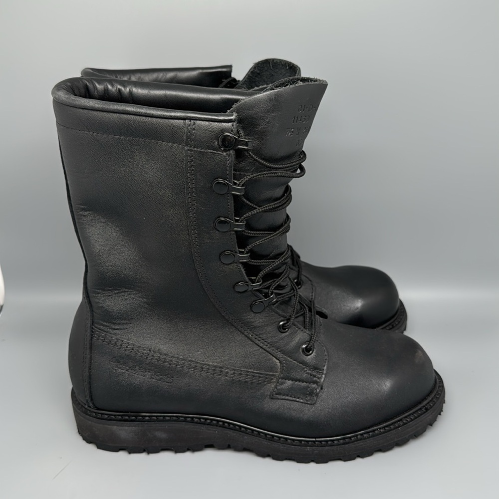 Military Black Leather Gore-Tex Combat Boots Men’s 7.5W